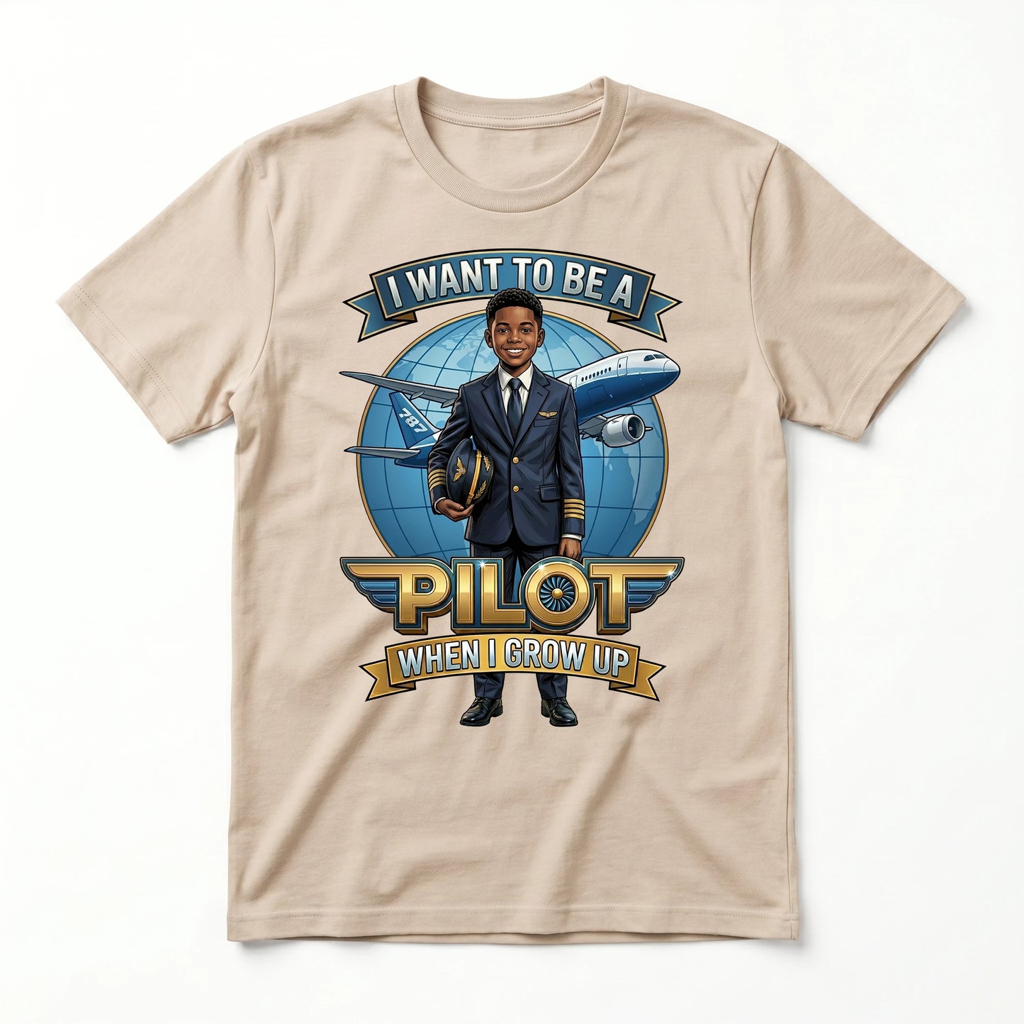 Future Pilot Tee – Black Boy