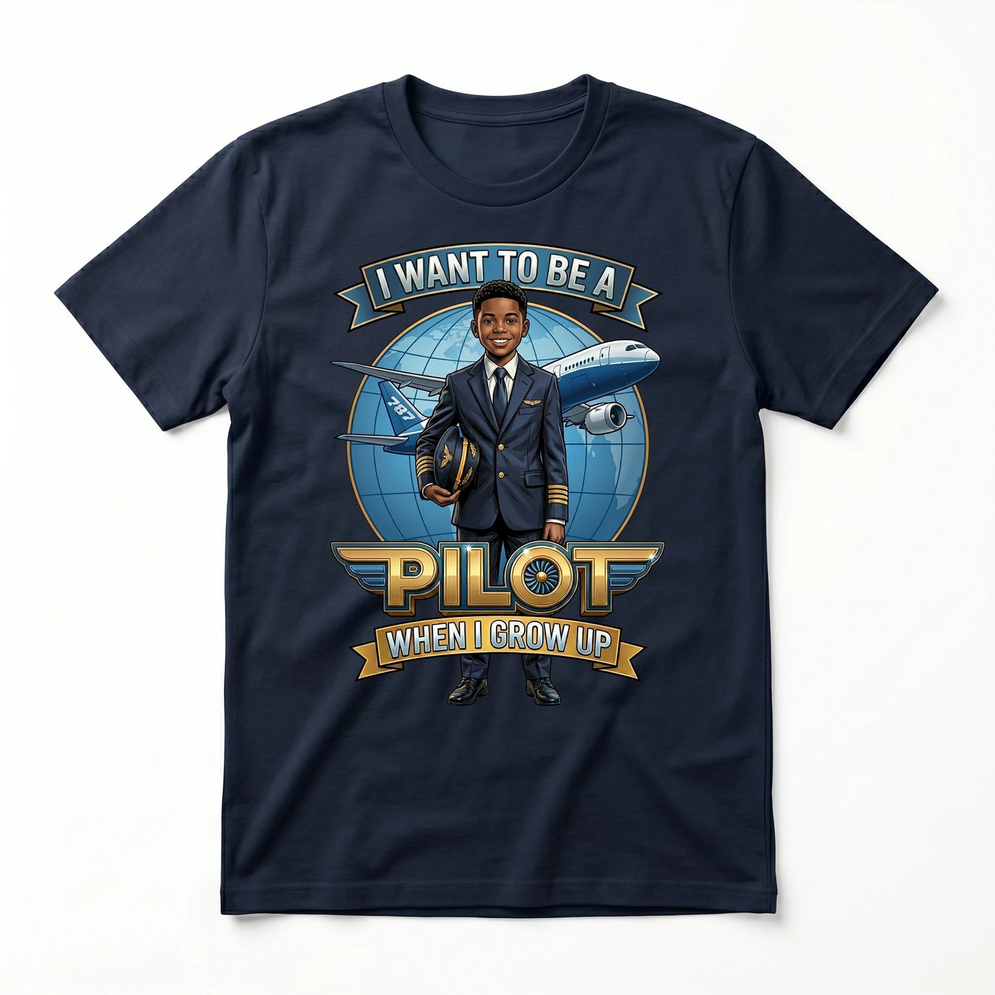 Future Pilot Tee – Black Boy