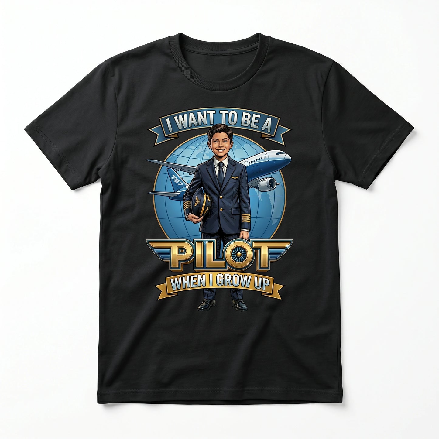 Future Pilot Tee – Latino Boy