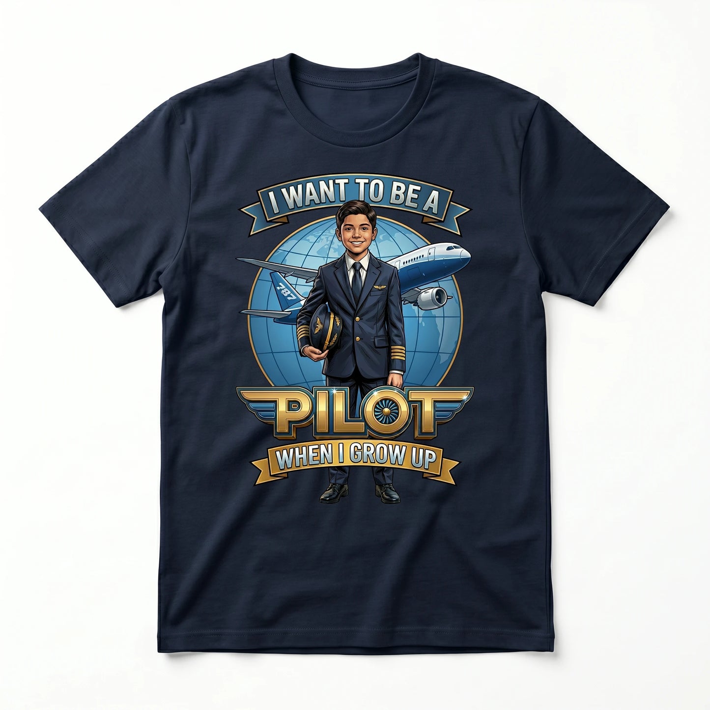 Future Pilot Tee – Latino Boy