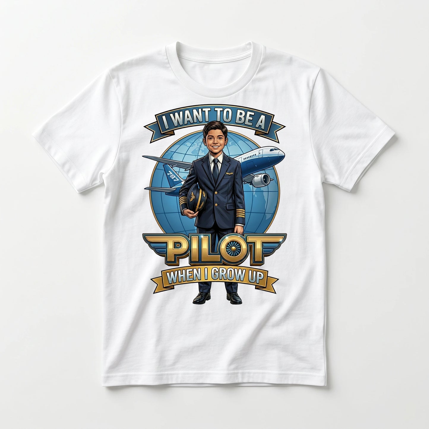 Future Pilot Tee – Latino Boy