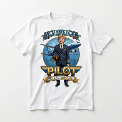 Youth Future Pilot Tee – White Boy