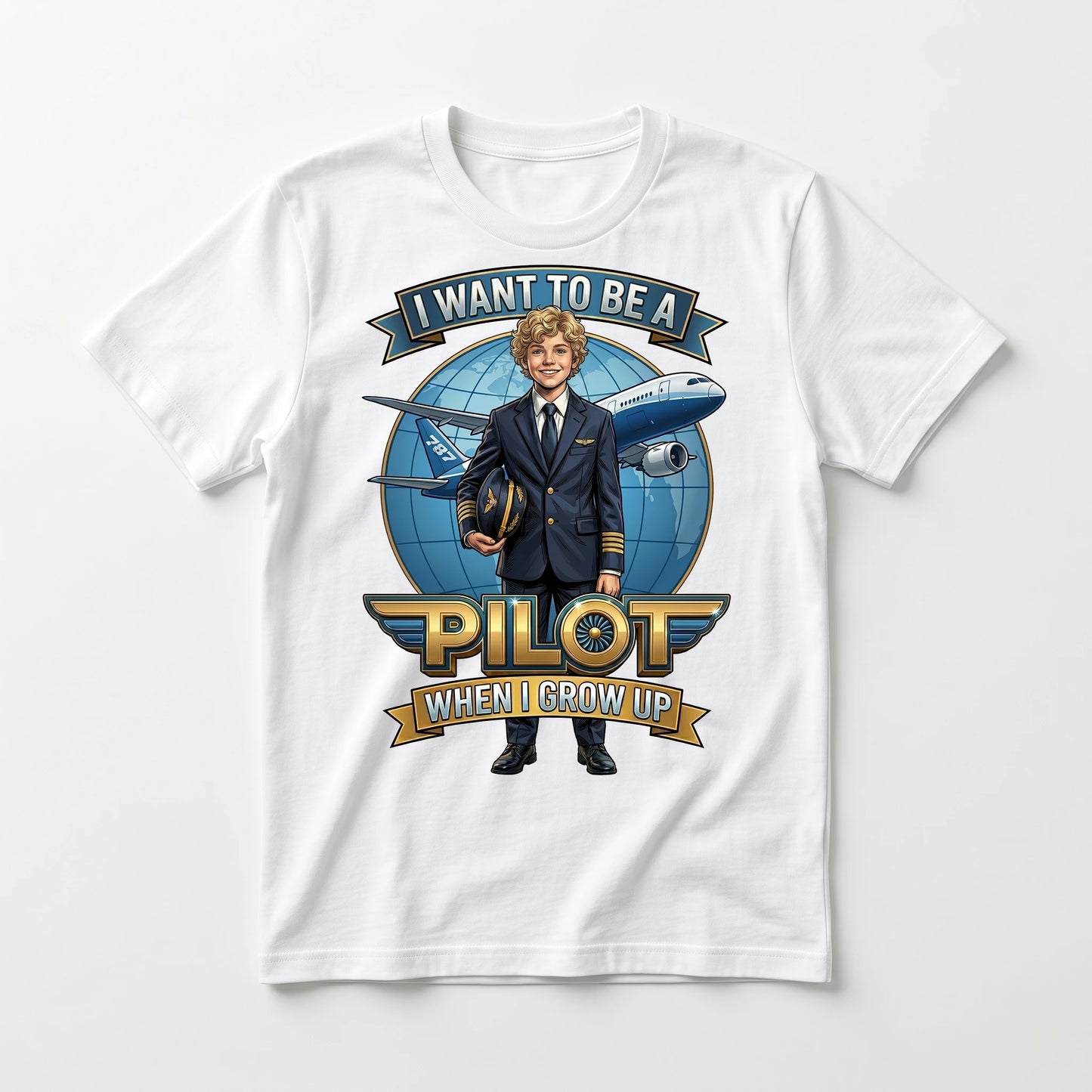 Future Pilot Tee – White Boy