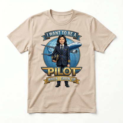 Future Pilot Tee – Asian Girl