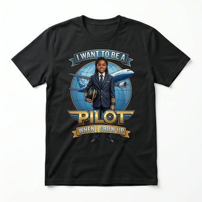 Youth Future Pilot Tee – Black Girl