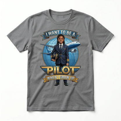 Youth Future Pilot Tee – Black Girl