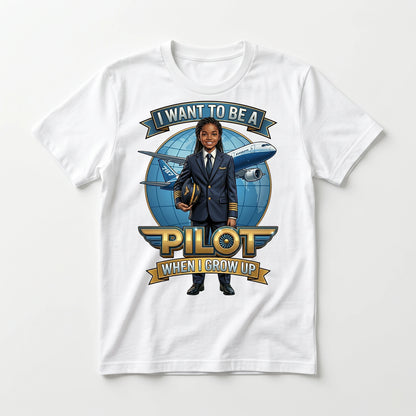 Youth Future Pilot Tee – Black Girl