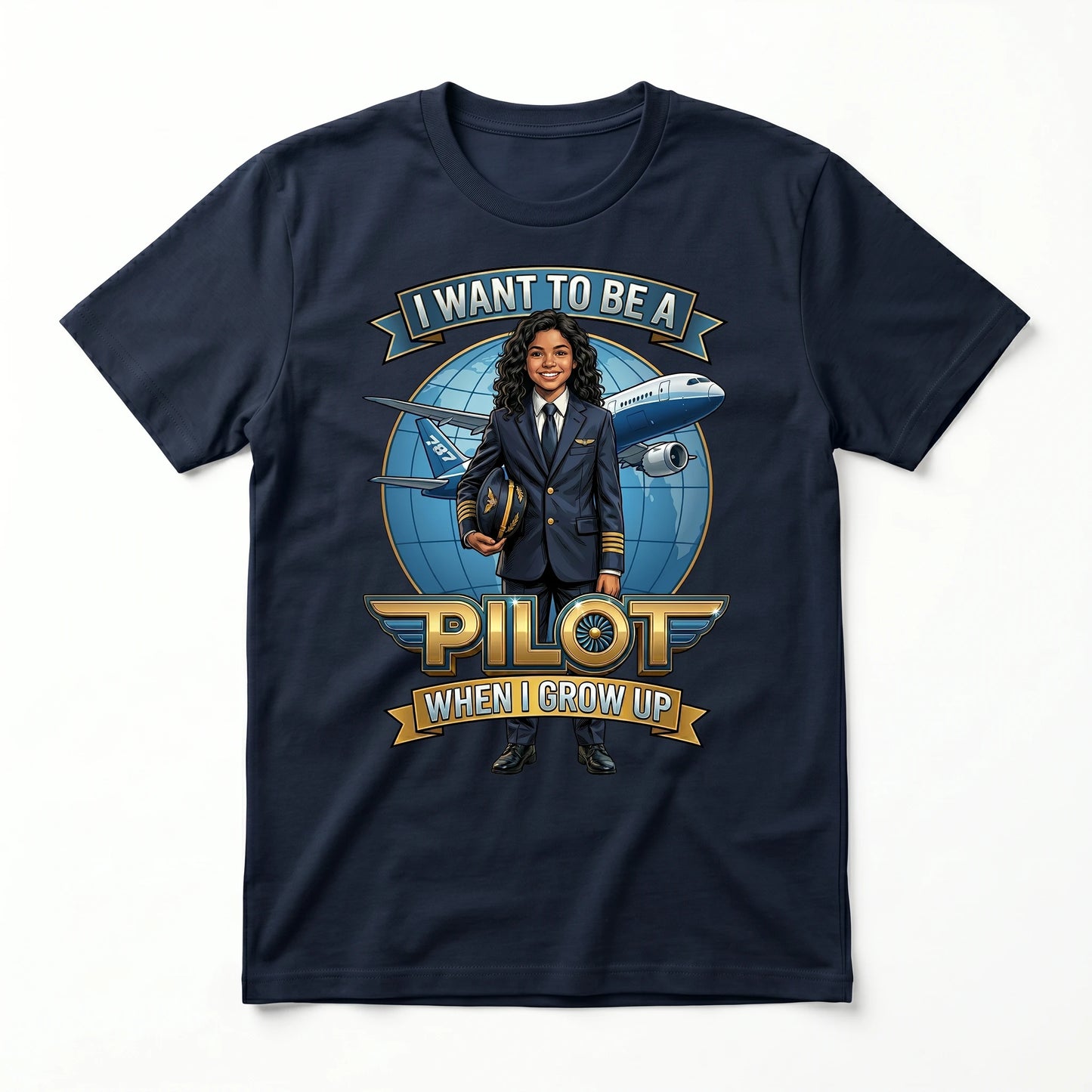 Youth Future Pilot Tee – Latina Girl