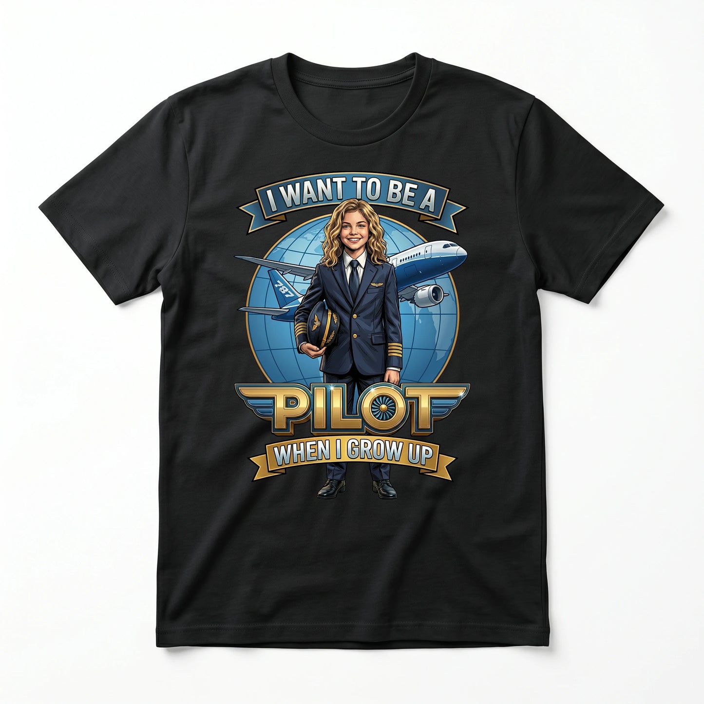 Future Pilot Tee – White Girl