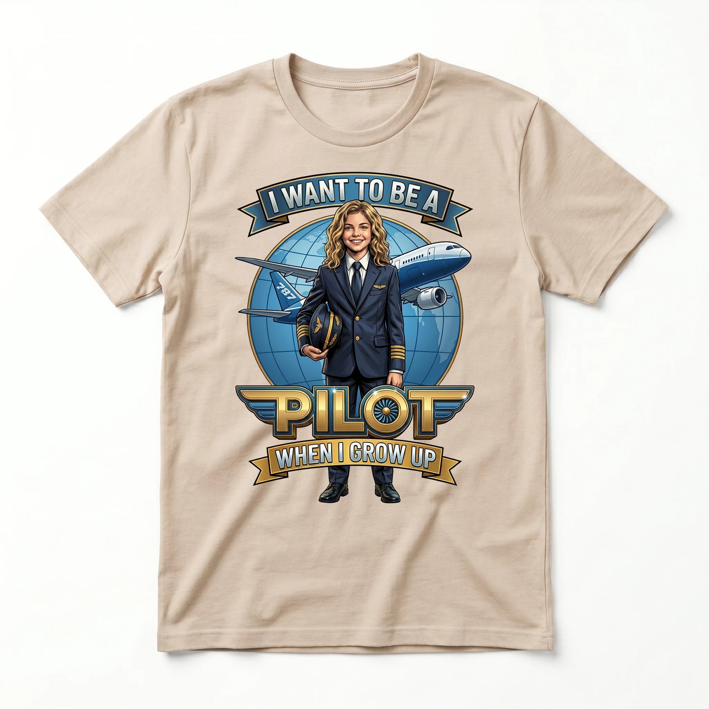 Future Pilot Tee – White Girl
