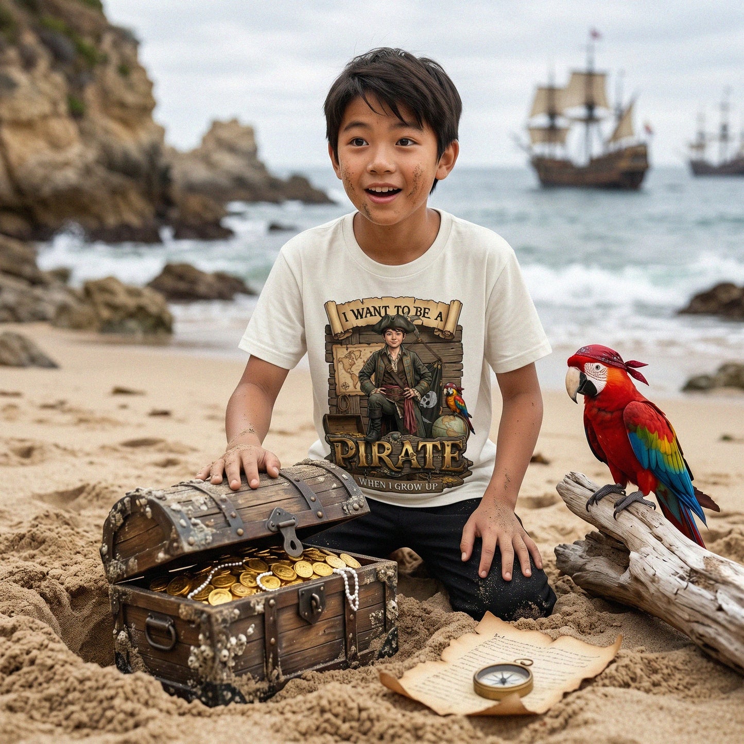 Youth Fun Pirate Tee – Asian Boy