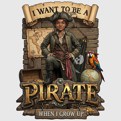 Youth Fun Pirate Tee – Black Boy