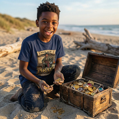 Youth Fun Pirate Tee – Black Boy