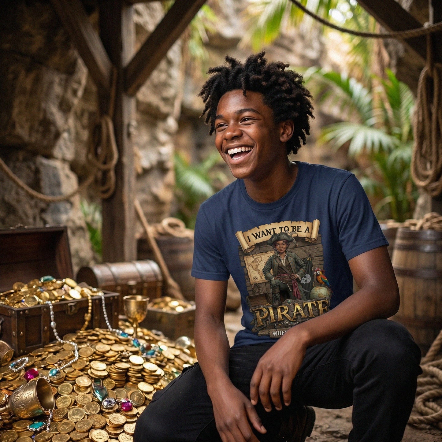 Fun Pirate Tee – Black Boy