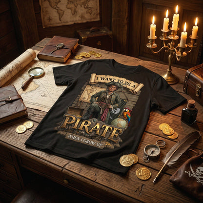 Youth Fun Pirate Tee – Black Boy