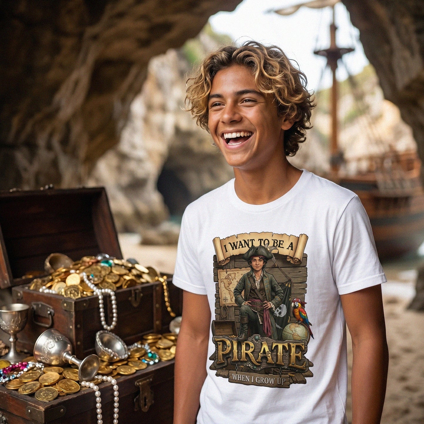 Fun Pirate Tee – Latino Boy