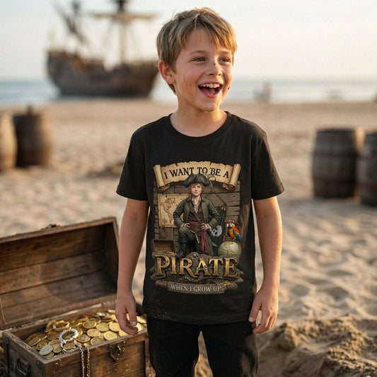 Youth Fun Pirate Tee – White Boy