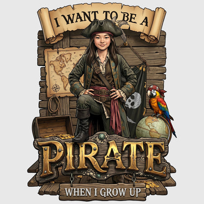 Fun Pirate Tee – Asian Girl