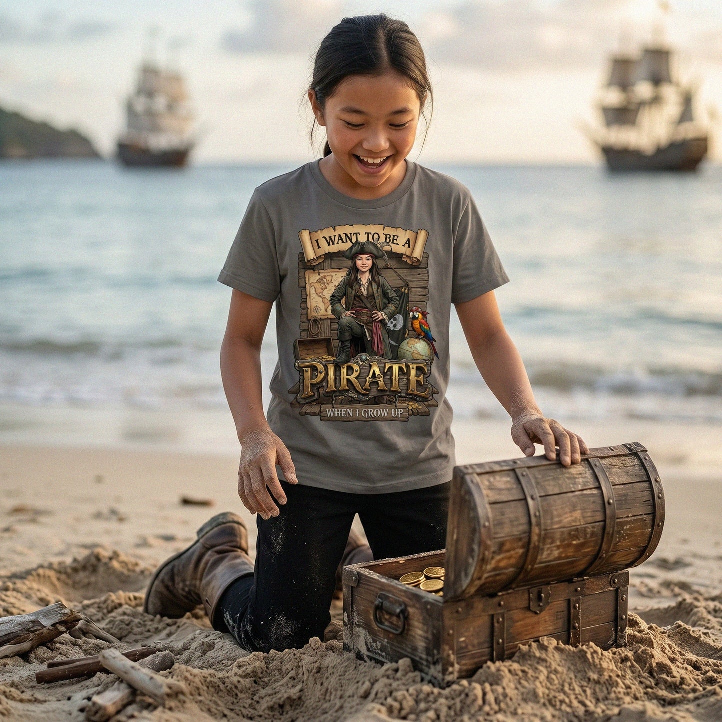 Youth Fun Pirate Tee – Asian Girl