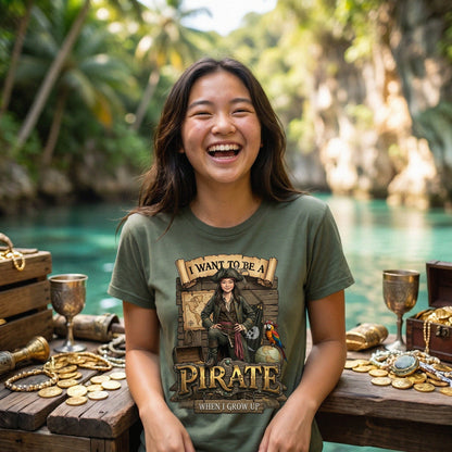 Fun Pirate Tee – Asian Girl