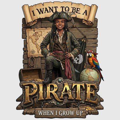 Youth Fun Pirate Tee – Black Girl