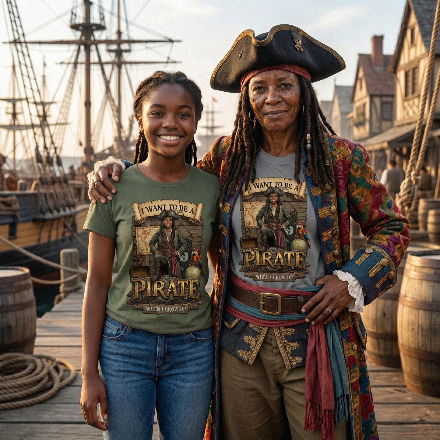 Fun Pirate Tee – Black Girl