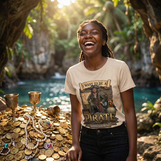 Fun Pirate Tee – Black Girl