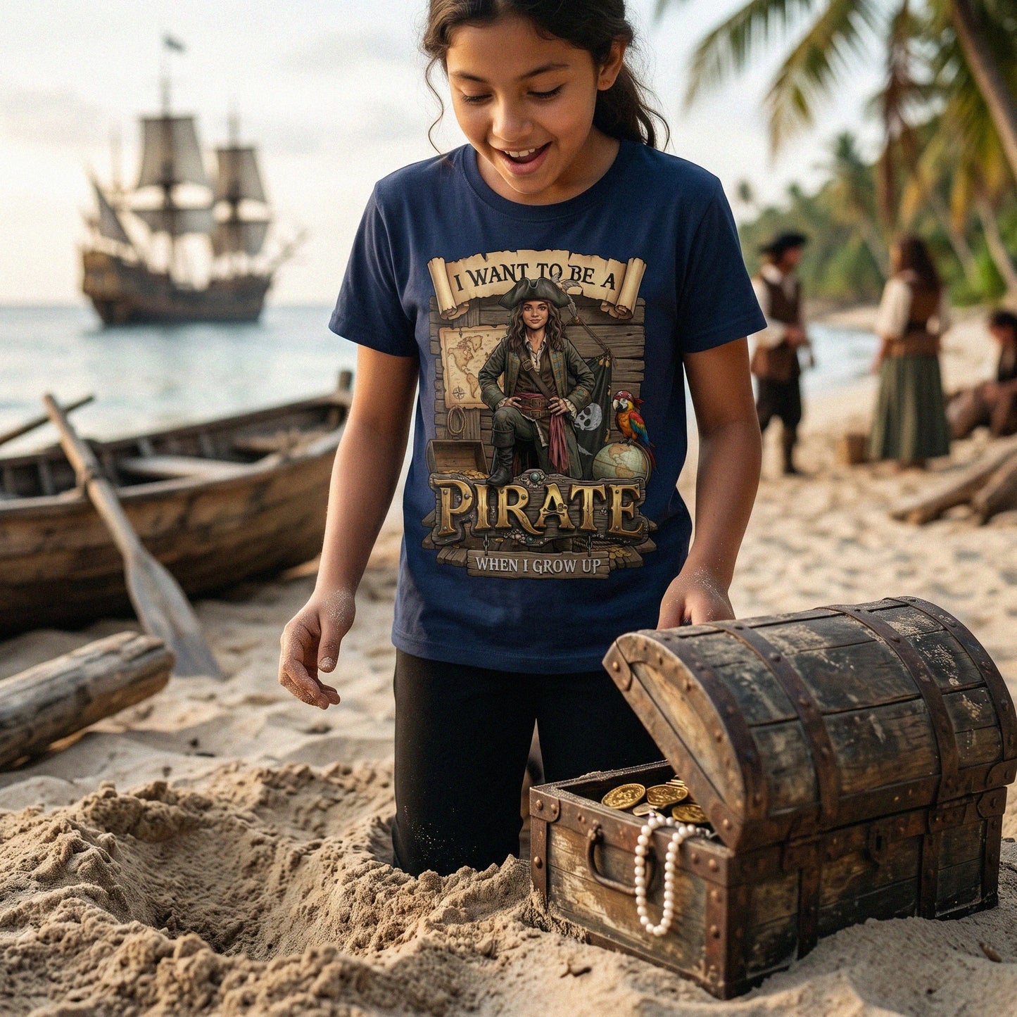 Youth Fun Pirate Tee – Latina Girl