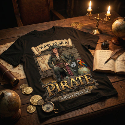 Fun Pirate Tee – Latino Girl