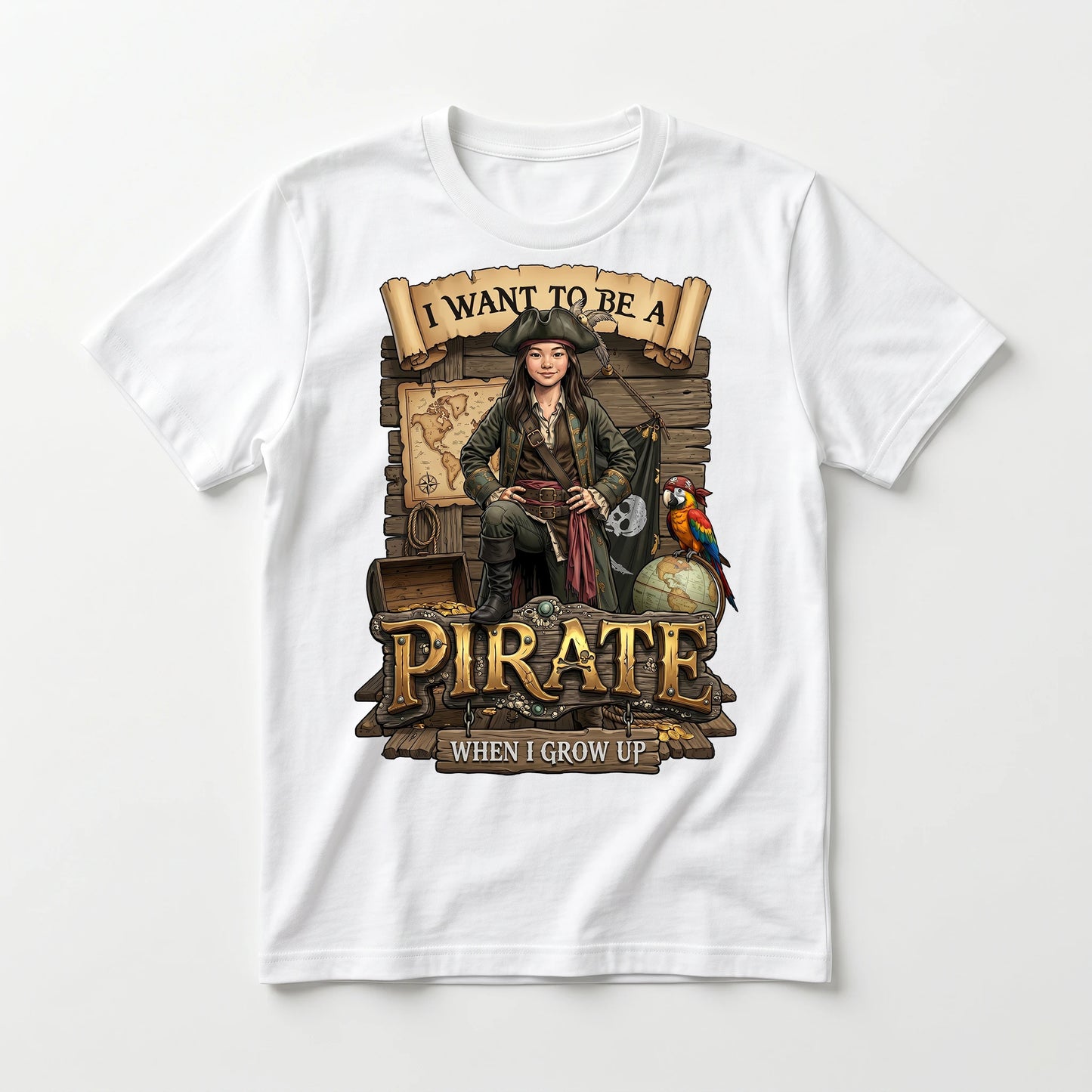 Youth Fun Pirate Tee – Asian Girl