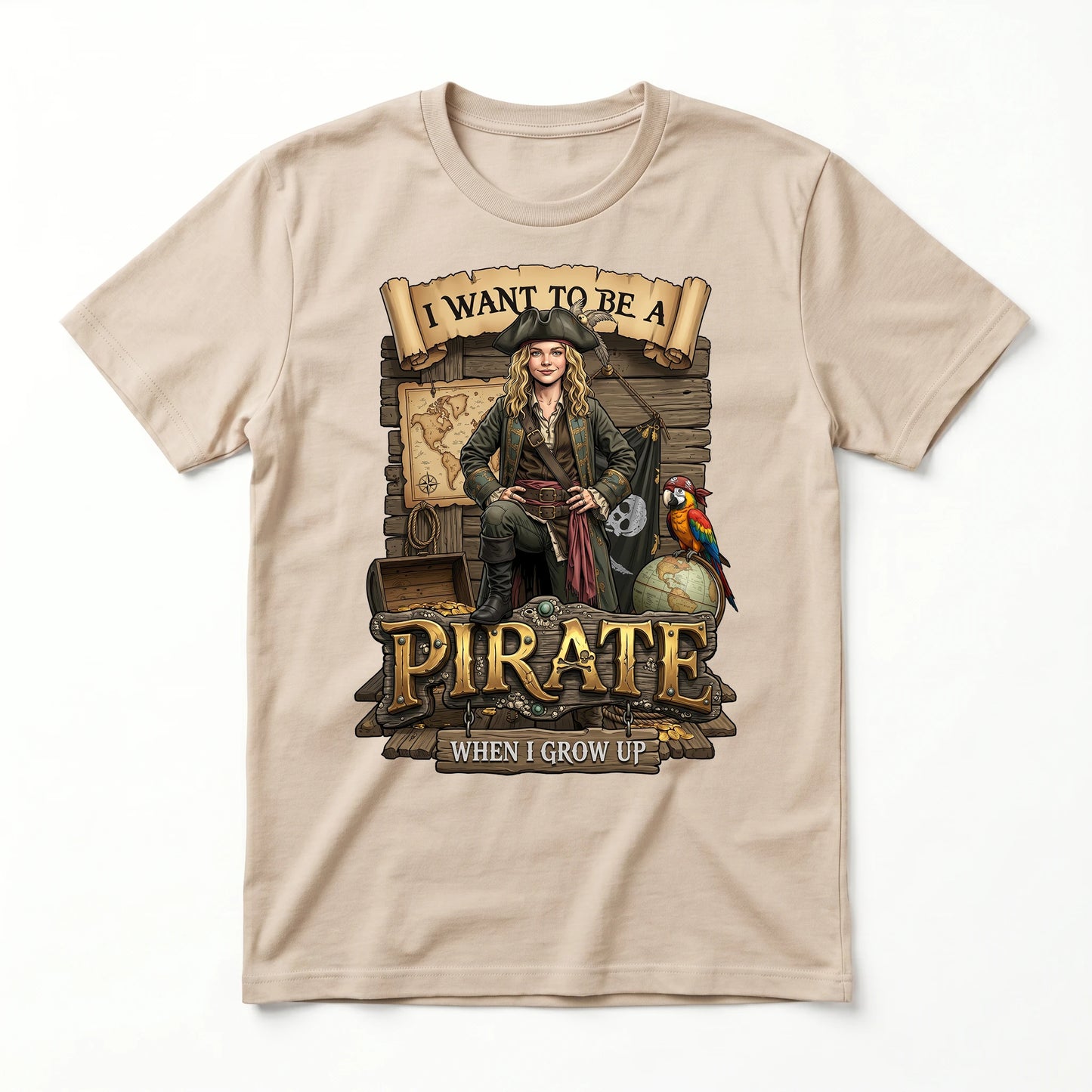Fun Pirate Tee – White Girl