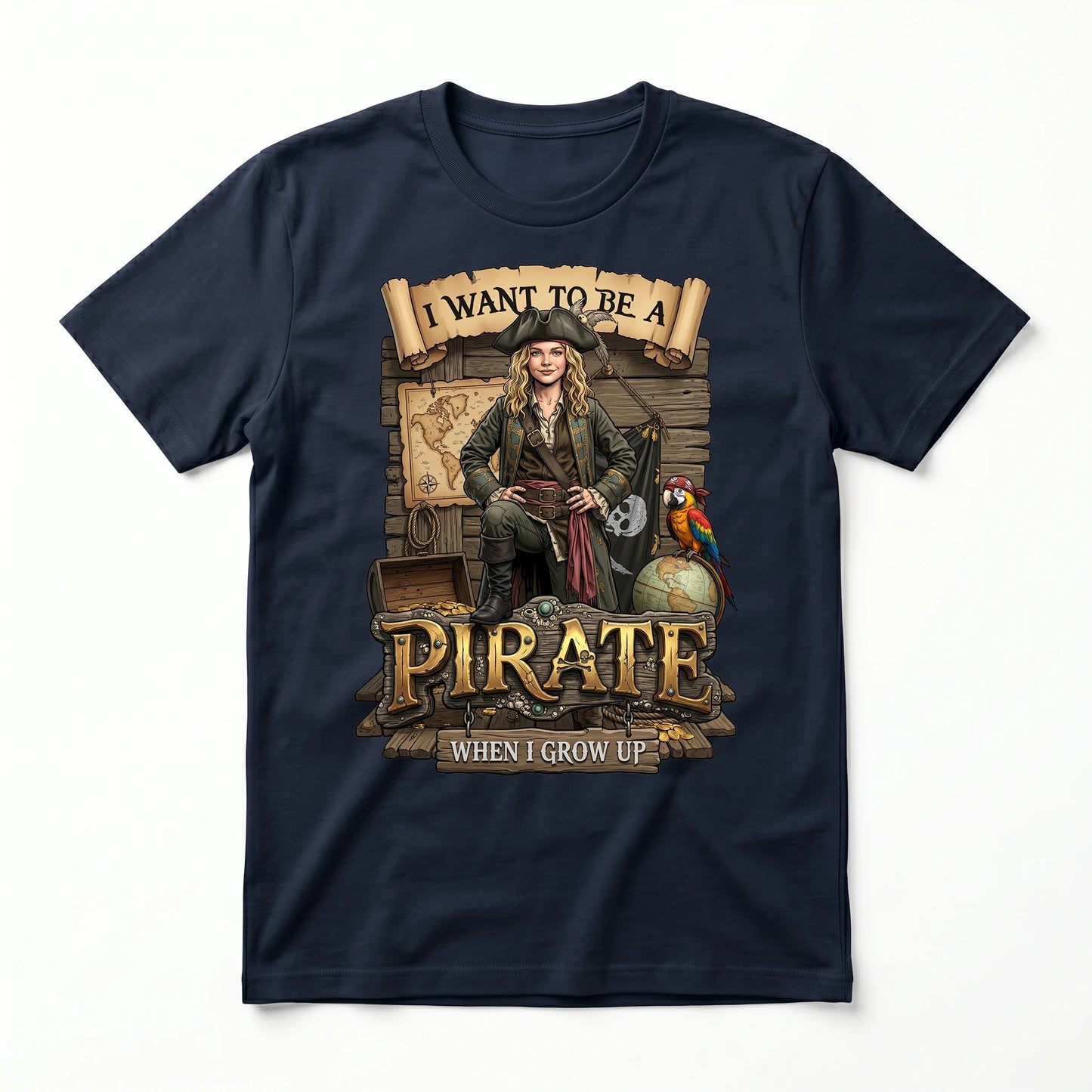 Fun Pirate Tee – White Girl