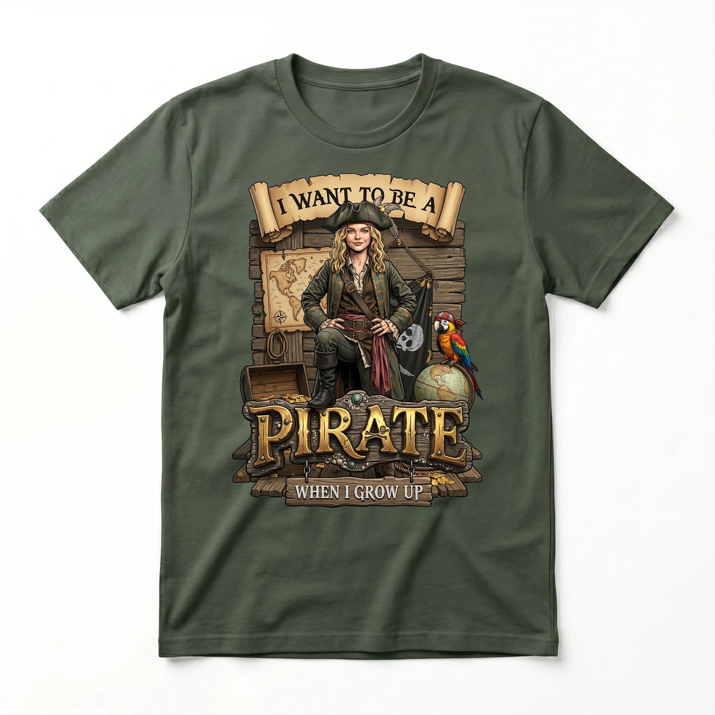 Fun Pirate Tee – White Girl