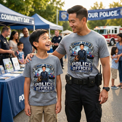 Youth Future Police Officer Tee – Asian Boy
