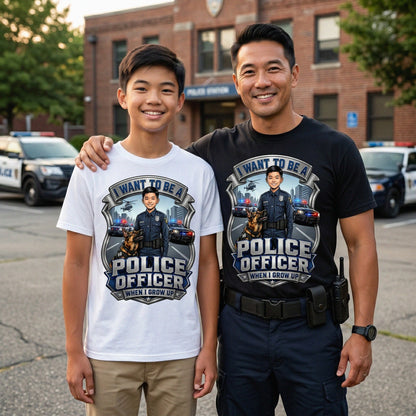 Future Police Officer Tee – Asian Boy