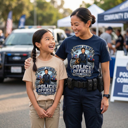 Youth Future Police Officer Tee – Asian Girl