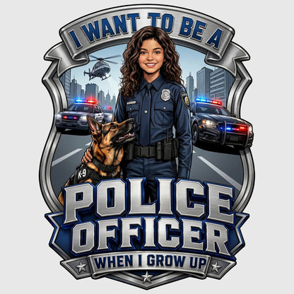 Future Police Officer Tee – Latina Girl