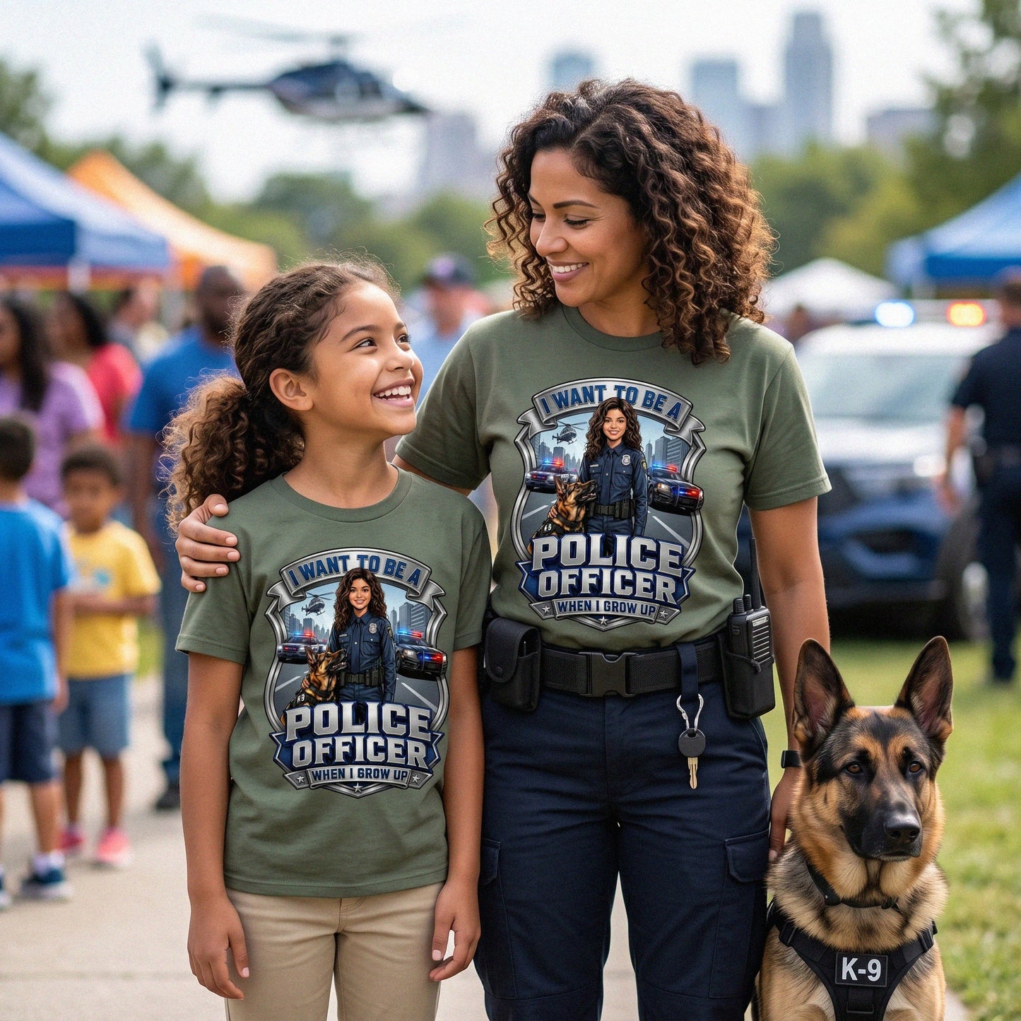 Youth Future Police Officer Tee – Latina Girl
