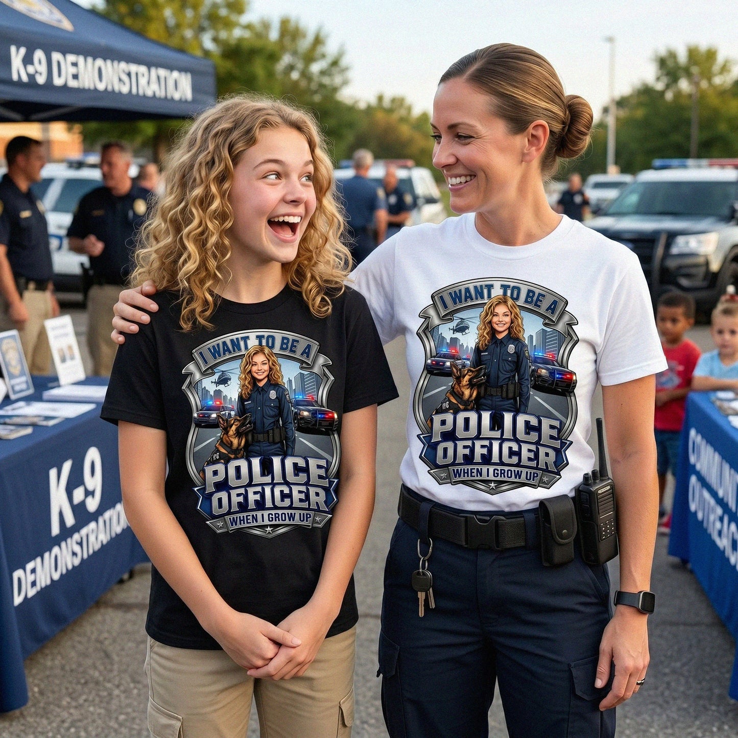 Future Police Officer Tee – White Girl