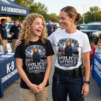 Future Police Officer Tee – White Girl
