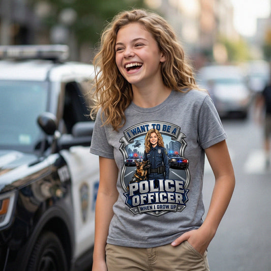 Future Police Officer Tee – White Girl