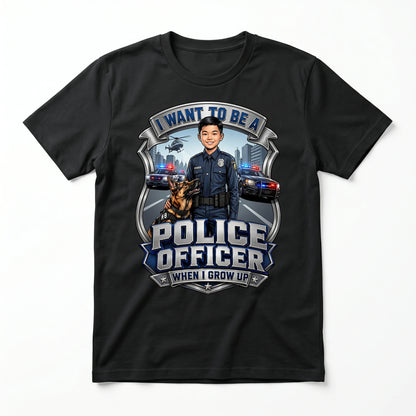 Youth Future Police Officer Tee – Asian Boy