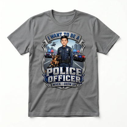 Youth Future Police Officer Tee – Asian Boy