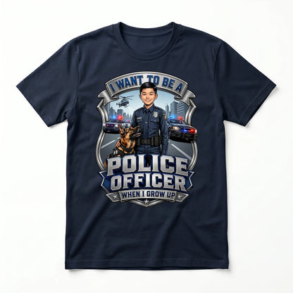Youth Future Police Officer Tee – Asian Boy