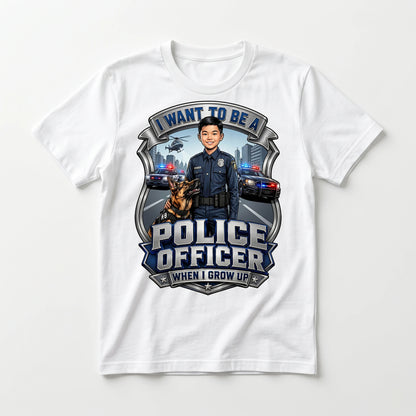 Youth Future Police Officer Tee – Asian Boy