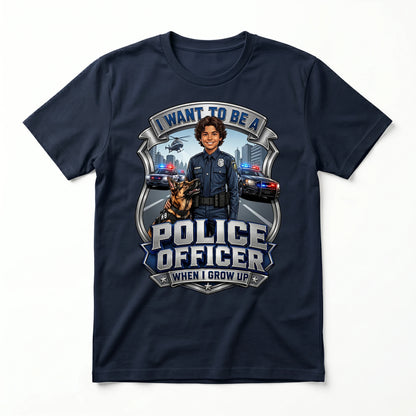 Future Police Officer Tee – Latino Boy