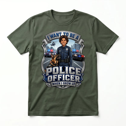 Future Police Officer Tee – Latino Boy