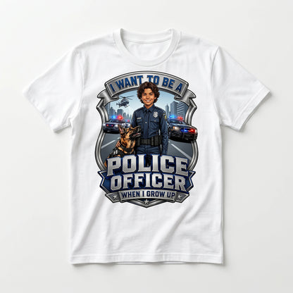 Future Police Officer Tee – White Boy
