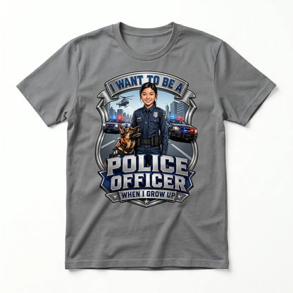 Youth Future Police Officer Tee – Asian Girl