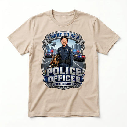 Future Police Officer Tee – Asian Girl